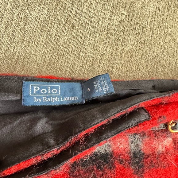 Ralph Lauren Red Plaid Skirt - Picture 2 of 4